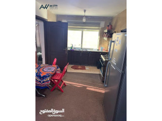 شقة مفروشه طابق ثالث بدون مصعد في ابونصير للايجار غرفتين نوم وصاله وحمامين ومطبخ وحديقه حي السعاده