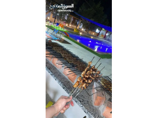 مزرعه وشاليه في المفرق للايجار جديده (مزرعه وشاليه الغديرالأخضر)